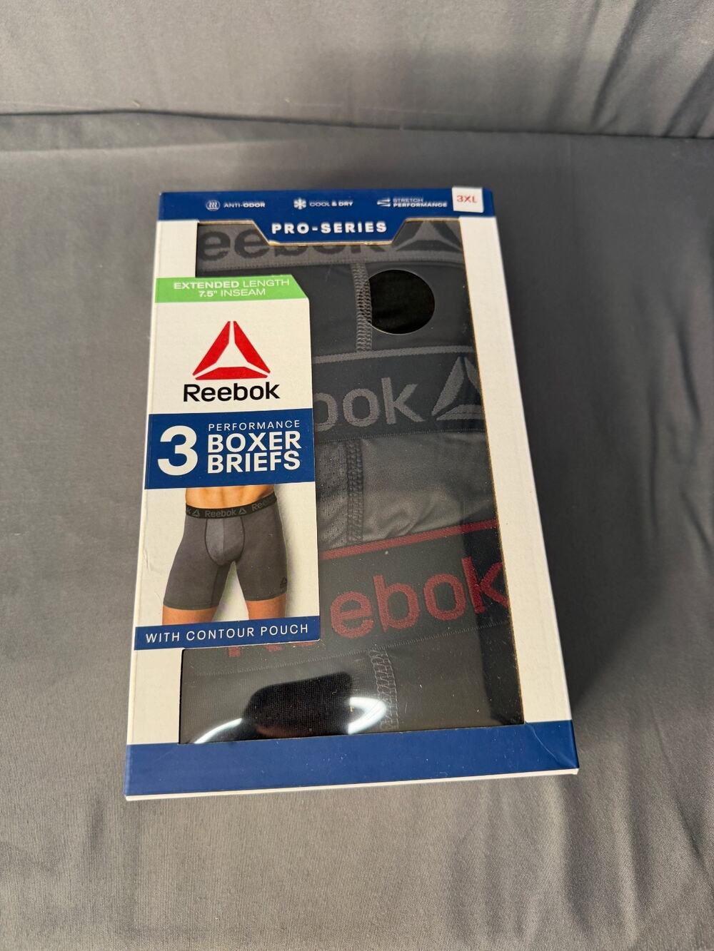 Reebok Men's 3XL Pro Series Performance Boxer Briefs NIP